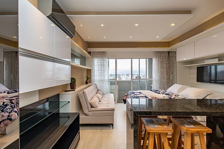 Studio Premium com Garagem no 28º andar - MID2809