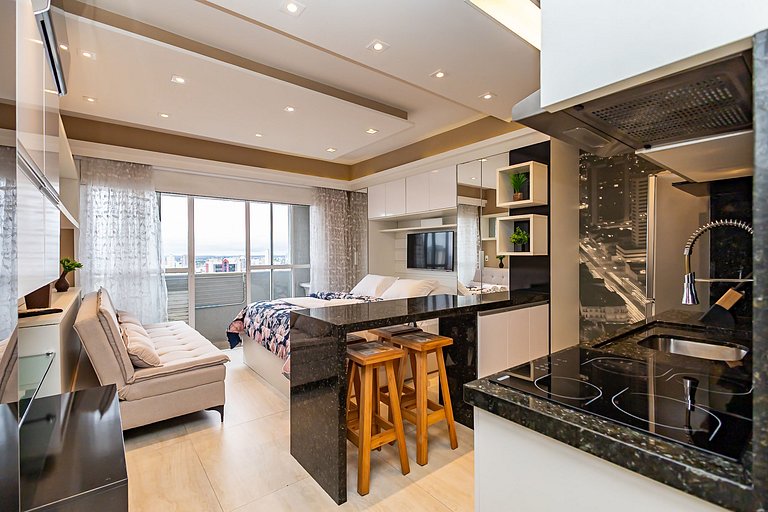 Studio Premium com Garagem no 28º andar - MID2809