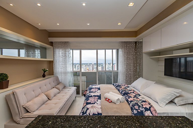 Studio Premium com Garagem no 28º andar - MID2809