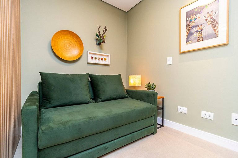 Studio Completo p/ 4 pessoas no All Batel -BAT1714