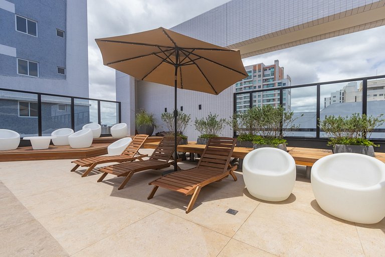 Studio Completo p/ 4 pessoas no All Batel -BAT1714