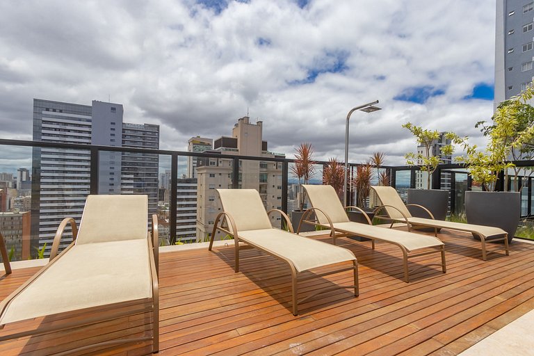 Studio Completo p/ 4 pessoas no All Batel -BAT1714