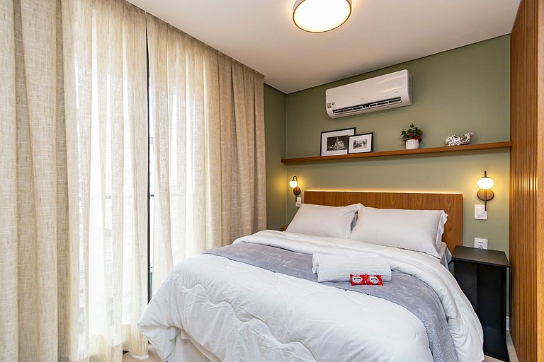 Studio Premium em Prédio com Piscina - BAT1814