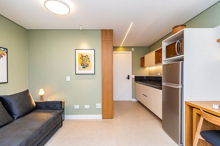 Studio Premium em Prédio com Piscina - BAT1814