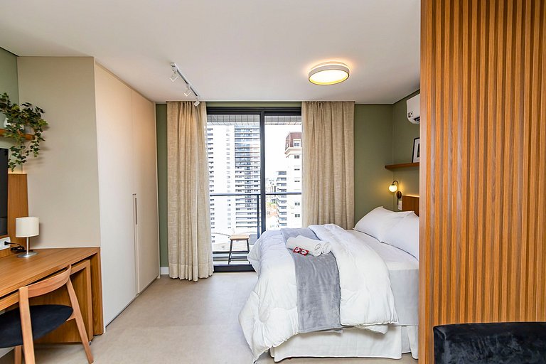 Studio Premium em Prédio com Piscina - BAT1814