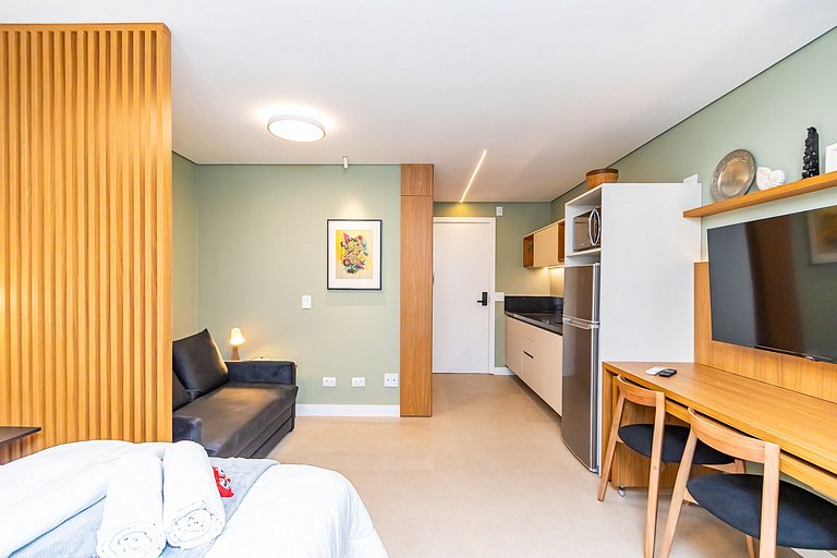 Studio Premium em Prédio com Piscina - BAT1814