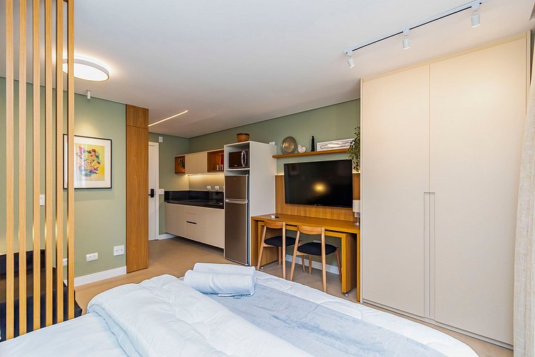 Studio Premium em Prédio com Piscina - BAT1814