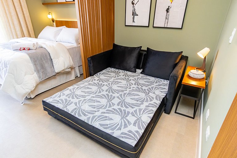 Studio Premium em Prédio com Piscina - BAT1814