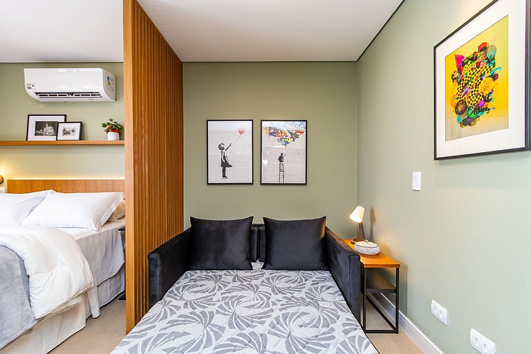 Studio Premium em Prédio com Piscina - BAT1814