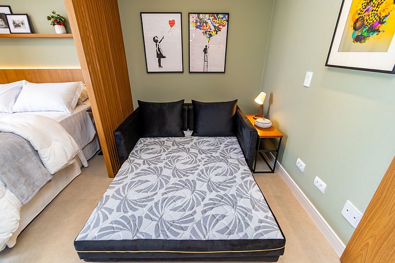 Studio Premium em Prédio com Piscina - BAT1814