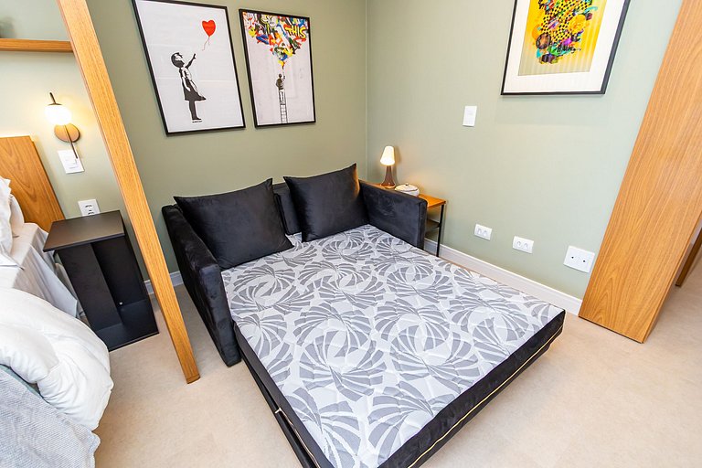 Studio Premium em Prédio com Piscina - BAT1814