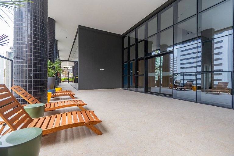 Studio Premium em Prédio com Piscina - BAT1814