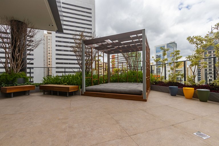 Studio Premium em Prédio com Piscina - BAT1814