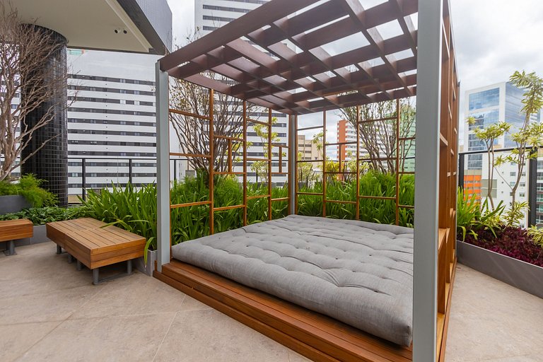 Studio Premium em Prédio com Piscina - BAT1814