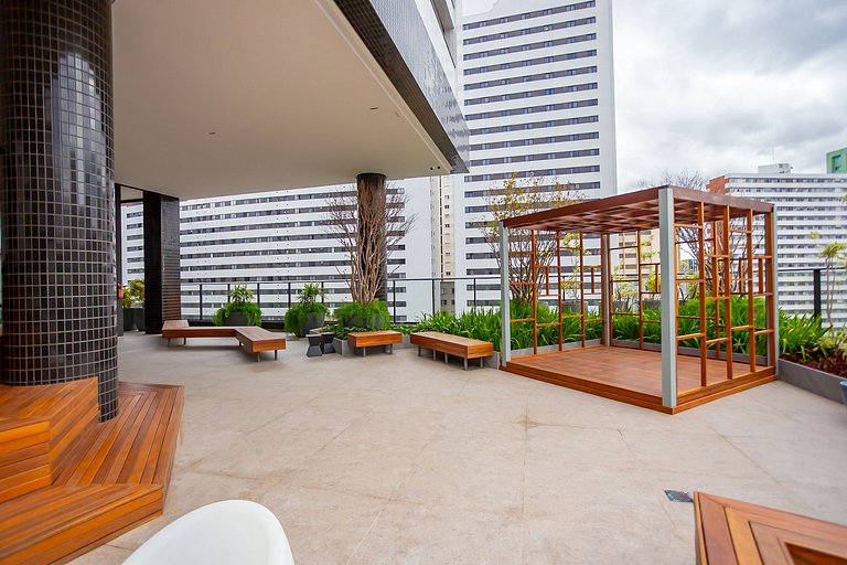 Studio Premium em Prédio com Piscina - BAT1814