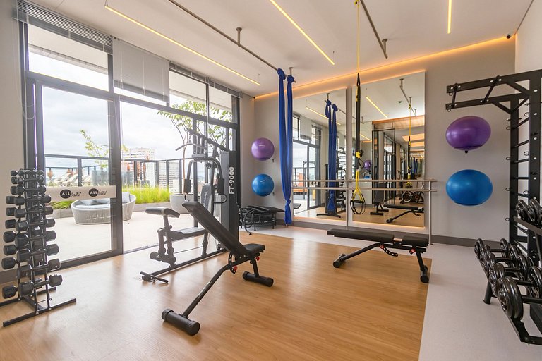 Studio Premium em Prédio com Piscina - BAT1814