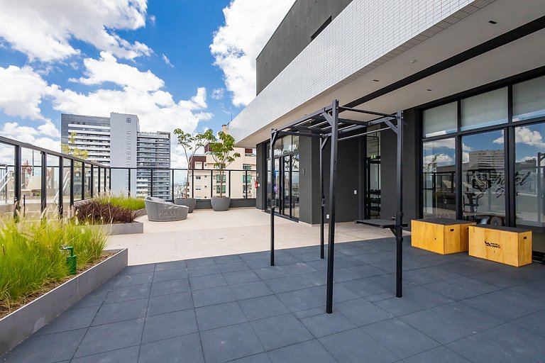 Studio Premium em Prédio com Piscina - BAT1814