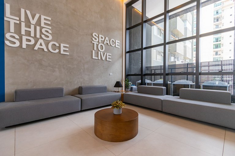 Studio Premium em Prédio com Piscina - BAT1814