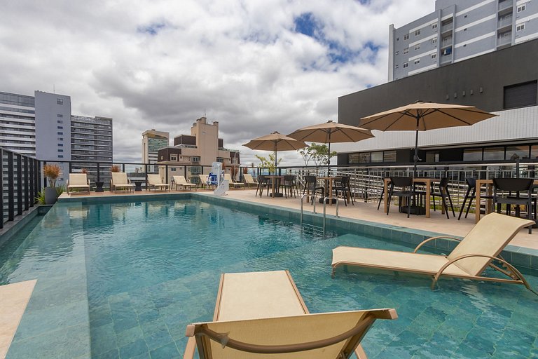 Studio Premium em Prédio com Piscina - BAT1814