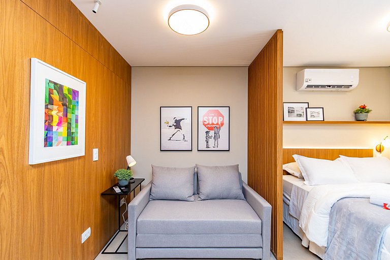 Studio Premium p/ 4 pessoas no All Batel - BAT1816