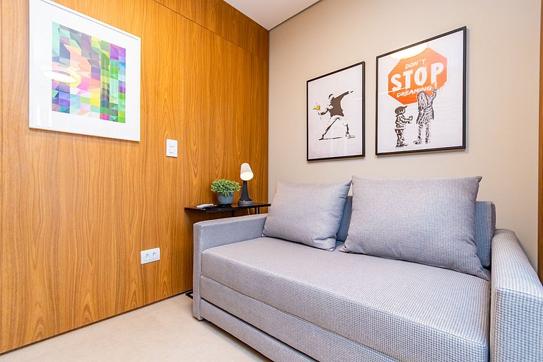 Studio Premium p/ 4 pessoas no All Batel - BAT1816