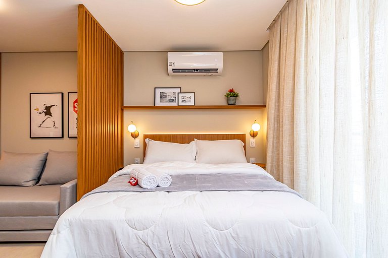 Studio Premium p/ 4 pessoas no All Batel - BAT1816