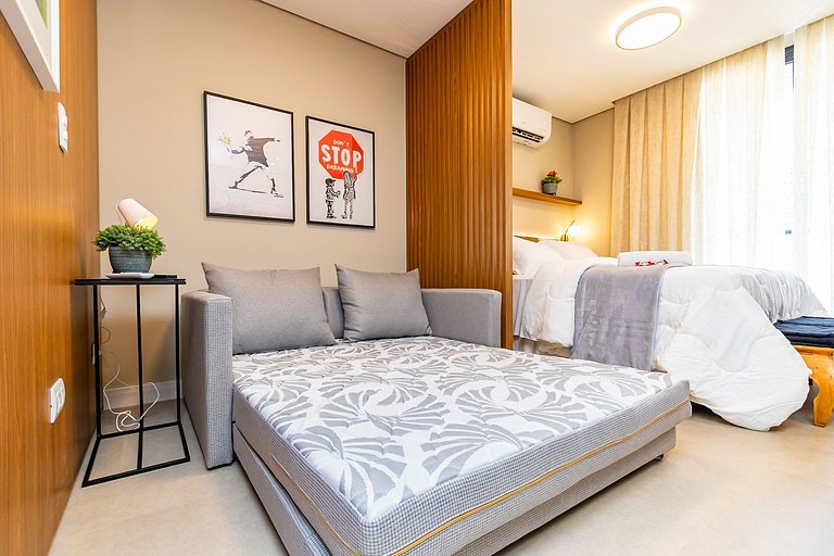 Studio Premium p/ 4 pessoas no All Batel - BAT1816