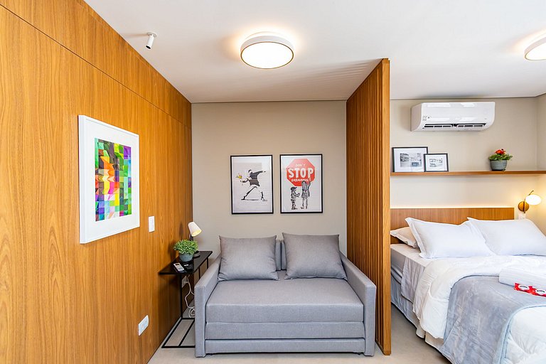 Studio Premium p/ 4 pessoas no All Batel - BAT1816