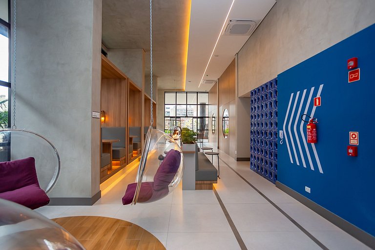 Studio Premium p/ 4 pessoas no All Batel - BAT1816