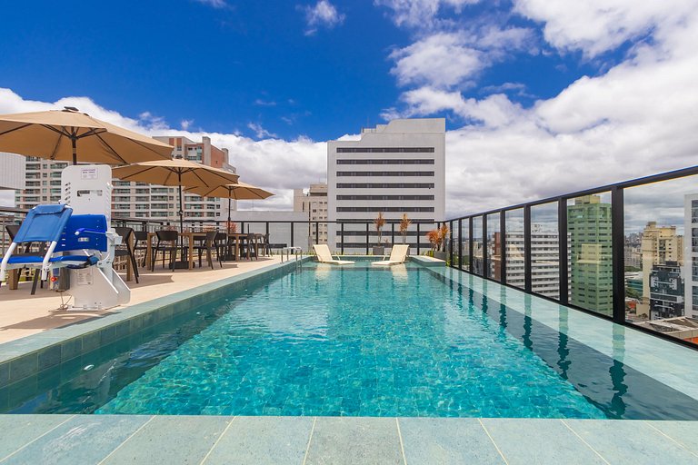 Studio Premium p/ 4 pessoas no All Batel - BAT1816