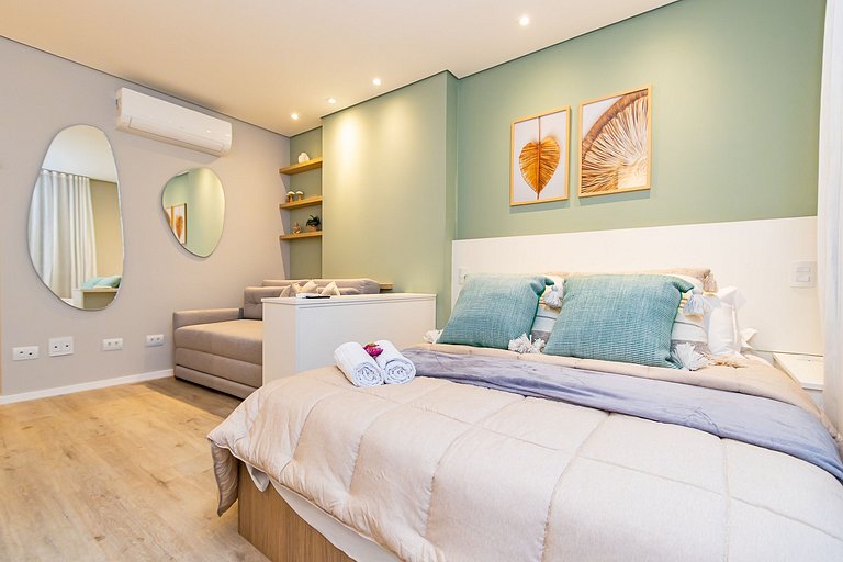 Studio Premium p/ 4 pessoas no All Batel - BAT1316