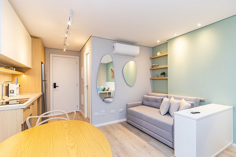 Studio Premium p/ 4 pessoas no All Batel - BAT1316