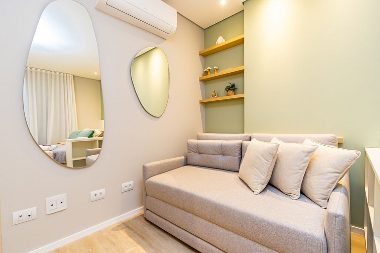 Studio Premium p/ 4 pessoas no All Batel - BAT1316