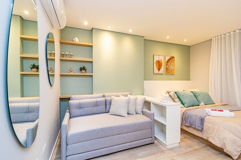 Studio Premium p/ 4 pessoas no All Batel - BAT1316