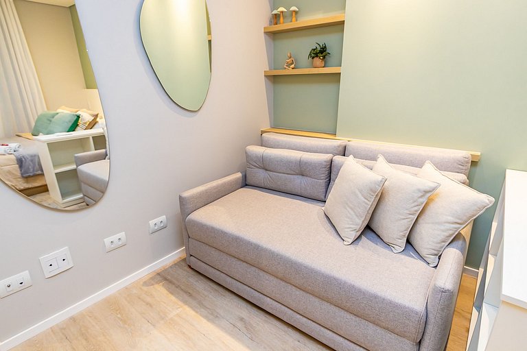 Studio Premium p/ 4 pessoas no All Batel - BAT1316