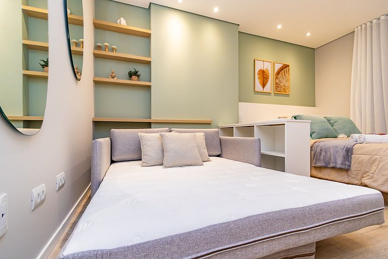 Studio Premium p/ 4 pessoas no All Batel - BAT1316