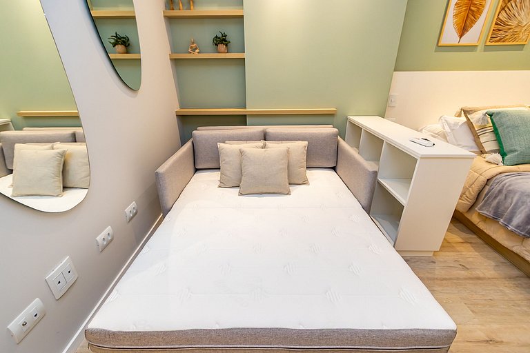 Studio Premium p/ 4 pessoas no All Batel - BAT1316