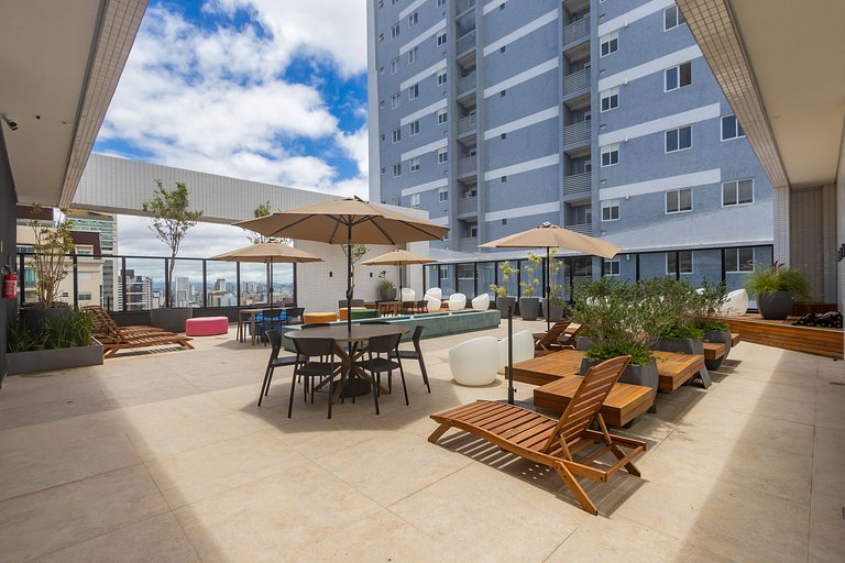 Studio Premium p/ 4 pessoas no All Batel - BAT1316