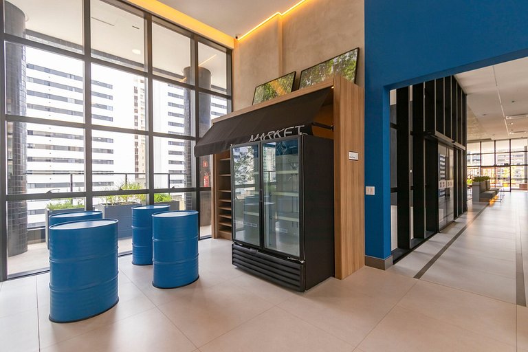 Studio Premium p/ 4 pessoas no All Batel - BAT1316