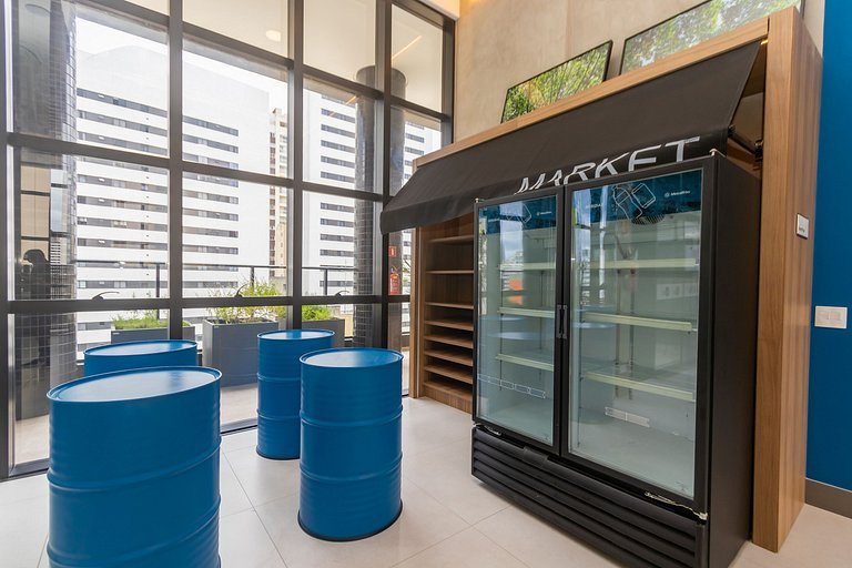 Studio Premium p/ 4 pessoas no All Batel - BAT1316