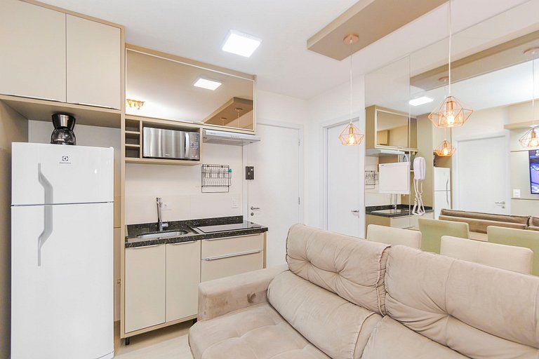 Apto de 1q com garagem no Centro - NEW1005