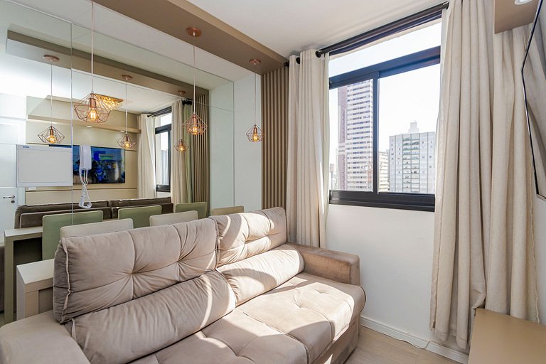 Apto de 1q com garagem no Centro - NEW1005