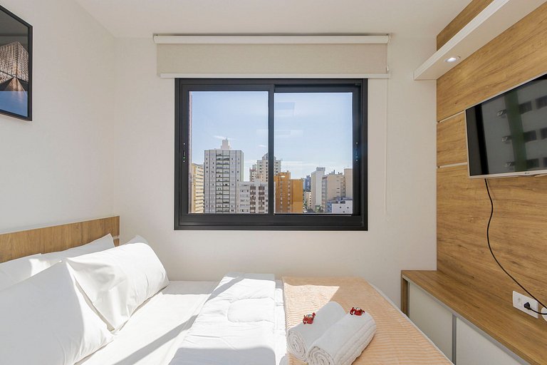 Apto de 1q com garagem no Centro - NEW1005