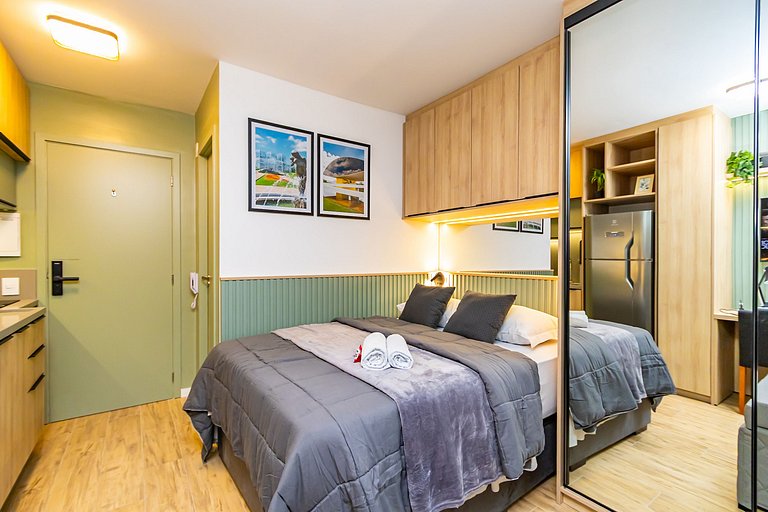 Studio Completo com Garagem no Cena Living-CNA1305