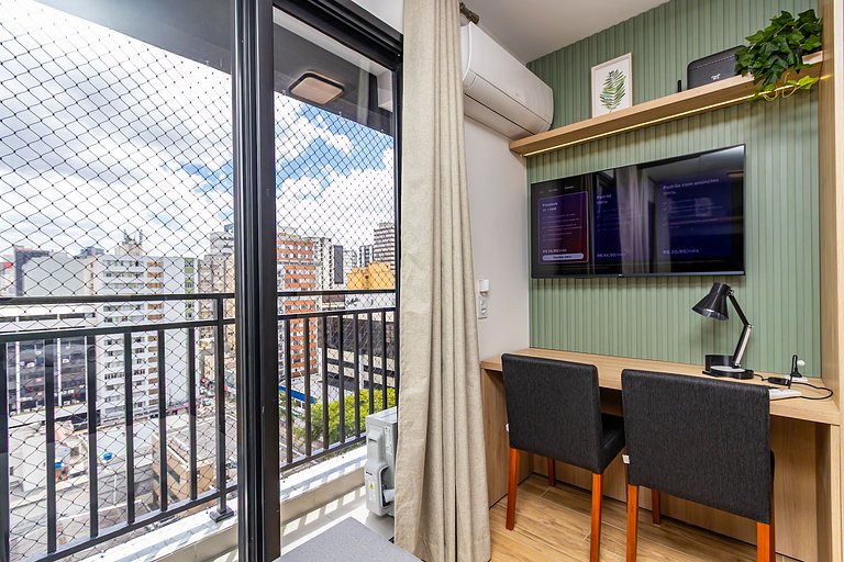 Studio Completo com Garagem no Cena Living-CNA1305