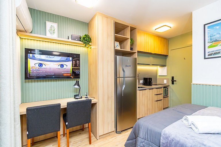 Studio Completo com Garagem no Cena Living-CNA1305