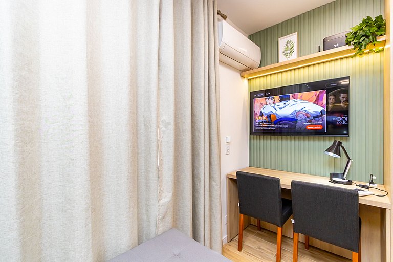 Studio Completo com Garagem no Cena Living-CNA1305