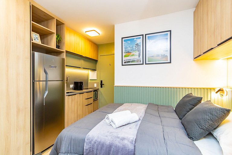 Studio Completo com Garagem no Cena Living-CNA1305