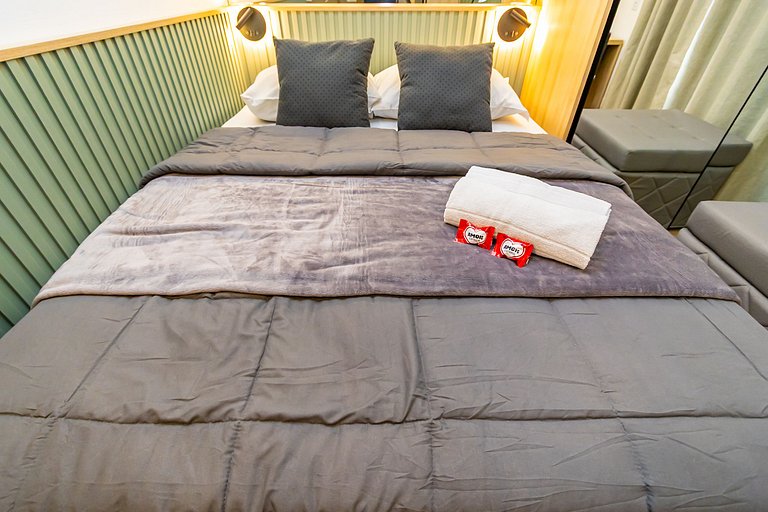 Studio Completo com Garagem no Cena Living-CNA1305