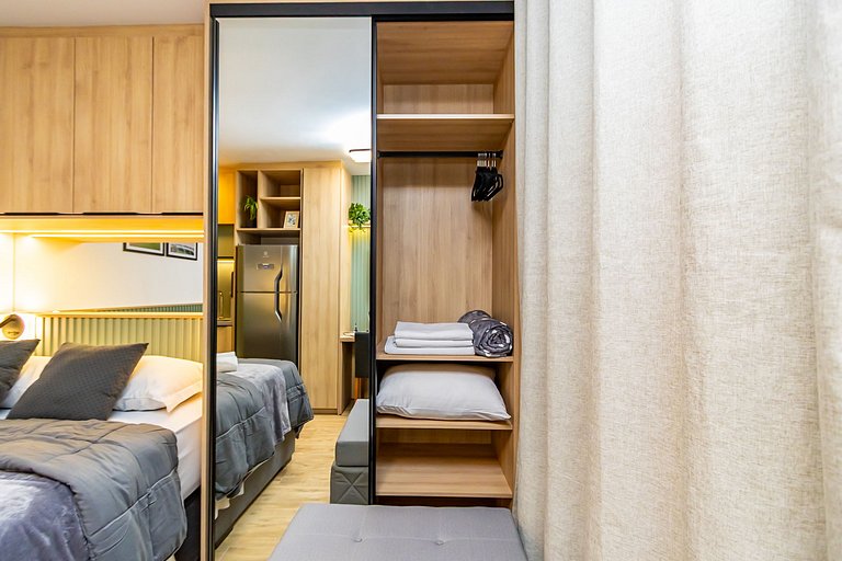 Studio Completo com Garagem no Cena Living-CNA1305